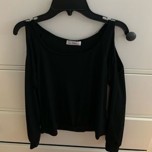 Girls cold shoulder top